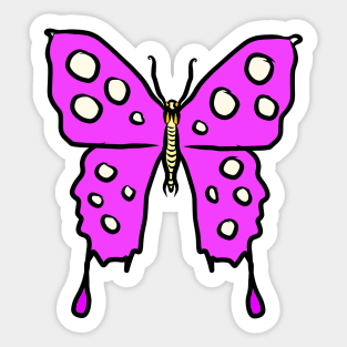 Pink Butterfly Sticker